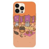 Husa compatibila cu Apple iPhone 15 Pro Max, Viceversa, model Wild Pusheen , Silicon, TPU, Transparent, Carcasa