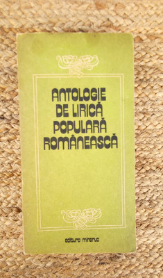 ANTOLOGIE DE LIRICA POPULARA ROMANEASCA foto