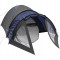 Cort camping 4 persoane cu antreu, impermeabil 3000 mm, 450x210x150 cm, negru si albastru Household NewTrend