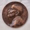 MAURICE SCHLUMBERGER - bancher, medalie semnata Merelle, Bronz, 10 cm, 477 g