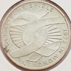 493 Germania 10 mark 1972 Olympic Games in Munich km 131 argint