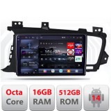 Navigatie Kia Optima 2011-2013 Edotec Kit-091 8 core QLED 2K 16+512GB 360 Android Waze USB Navigatie Internet Youtube Radio