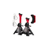Set 2 capre sustinere , capacitate 3 tone, 272 - 405 mm, Red Technic