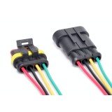 Conectori Auto Waterproof 4 Fire HB-404, Set Mama-Tata, Cupru, Izolatie ABS, 13cm, Universal Auto, Panouri Solare, Ambarcatiuni