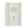 Saltea de infasat bebe cu intaritura 70x47,5 Klups 436 Walk in the Clouds Mint