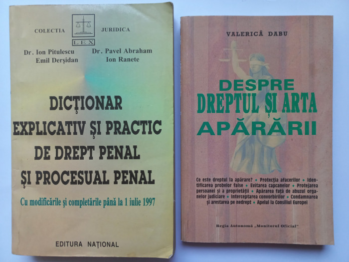 DICTIONAR EXPLICATIV SI PRACTIC DE DREPT PENAL SI PROCESUAL PENAL+DESPRE DREPTUL