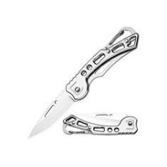 Cuțit pliabil, oțel/aluminiu, argintiu, 15.5 cm
