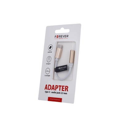 Adaptor Audio Tip C - Jack 3.5mm (Auriu) Forever foto