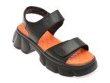 Sandale GRYXX negre, 66387, din piele naturala