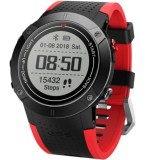 Cumpara ieftin Smartwatch iUni DM18, Standby time 30 zile, GPS, BT, OLED, Rezistent la apa, Red