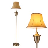 Cumpara ieftin Lampa de Podea Madrid, Stil Retro, Cupru Slefuit, Dulie 1x E27, Culoare Bej/Maro