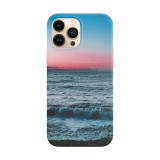 Husa compatibila cu Apple iPhone 14 Pro model Pink sky, Silicon, TPU, Viceversa, Transparent, Carcasa