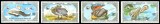 Mongolia 1986 - Seria Completă Pelicani Protejați (Pelecanus onocrotalus &amp; Pelecanus crispus / Pelicans) 4 Valori x 60 Mung MNH -MNG1