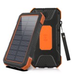 Baterie externa solara-Acumulator extern solar 20000 mAh