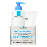 Pachet Crema de spalare Lipikar Syndet AP+, 400 ml + Rezerva, 400 ml, La Roche-Posay
