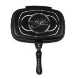 PL-DADG28 BLACK PLATIUM COLLECTION Tigaie dubla cu interior marmorat, 28 cm