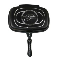 PL-DADG28 BLACK PLATIUM COLLECTION Tigaie dubla cu interior marmorat, 28 cm