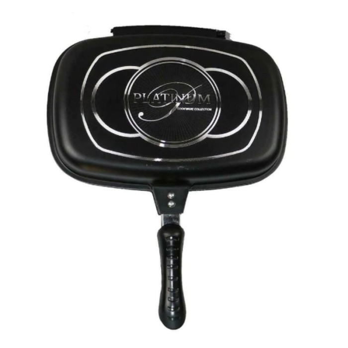 PL-DADG28 BLACK PLATIUM COLLECTION Tigaie dubla cu interior marmorat, 28 cm