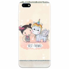 Husa silicon pentru Huawei Y5 Prime 2018, Best Friends
