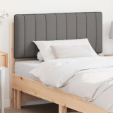 vidaXL Tăblie tapițată Maro și gri deschis 100 cm Lemn de pin masiv 880193