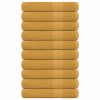 Prosoape sauna 10 buc Aur 80x200 cm 360 g/m&sup2; 100% bumbac