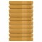 Prosoape sauna 10 buc Aur 80x200 cm 360 g/m&sup2; 100% bumbac