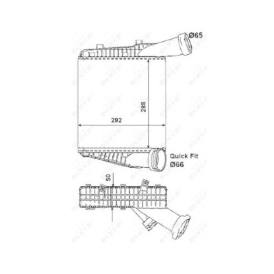 Radiator intercooler Nrf 30178 foto