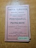 Harta Turistica Brasov Postavarul Piatra Mare 1933 Vintage 73x64cm Colectie Romania