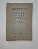 Carte veche Salonul Oficial de toamna 1940 Desen Gravura Afis