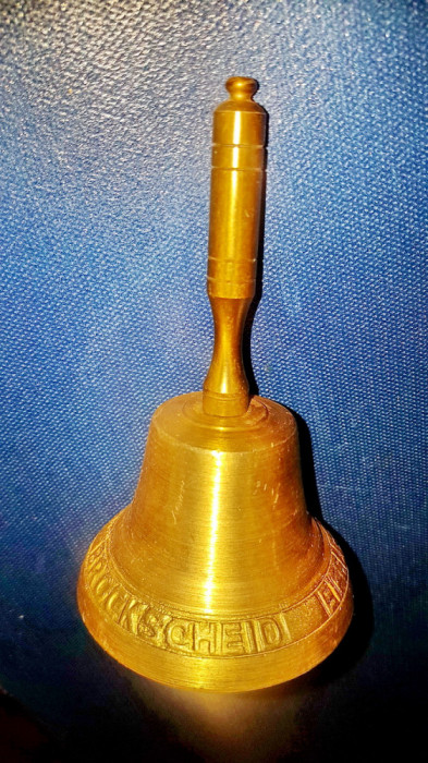 D20-Clopotel Turnătorie de clopote Brockscheid Bebler bronz masiv auriu.