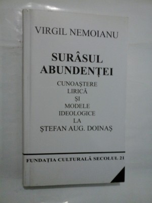 SURASUL ABUNDENTEI - VIRGIL NEMOIANU foto