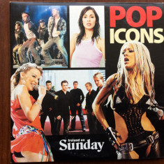 POP ICONS CD disc selectii muzica pop Aguilera minogue Imbruglia Westlife VG+