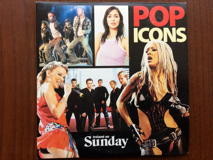 POP ICONS CD disc selectii muzica pop Aguilera minogue Imbruglia Westlife VG+