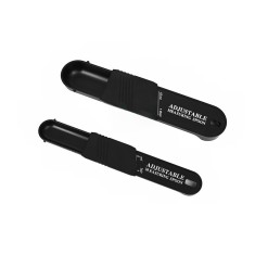 Set doua linguri masurare ajustabile Cyrax, material ABS, 16x3.5x1.6 cm, negru