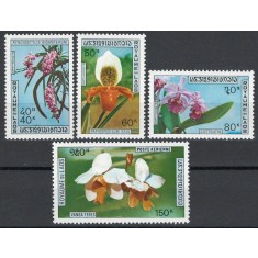 Laos 1972 Mi 337/40 - Orhidee