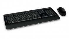 Kit tastatura + mouse Microsoft 3050 Wireless BlueTrack Desktop Negru foto