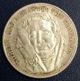 (A129) MONEDA DIN ARGINT GERMANIA - 5 MARK 1967, LIT. F, WILHELM UND ALEXANDER VON HUMBOLDT