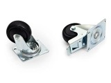 Cumpara ieftin Set 4 roti Triton 2 roti cu frana, incarcare maxima