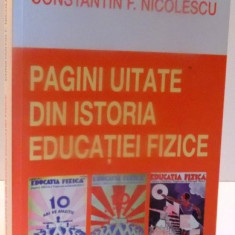 PAGINI UITATE DIN ISTORIA EDUCATIEI FIZICE , 2014