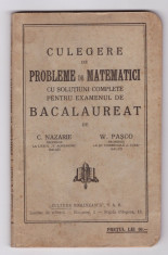 Nazarie, Pasco - Probleme de Matematici, 1934 foto