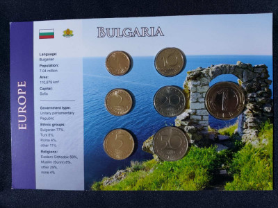 Seria completata monede - Bulgaria 1999-2002 , 7 monede foto
