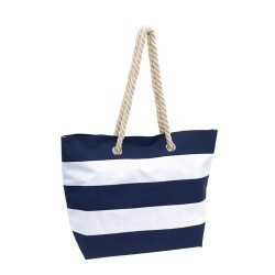 Geanta plaja Sylt Navy &amp; White