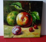TABLOU SEMNAT ULEI PE PANZA (FRUCTE)