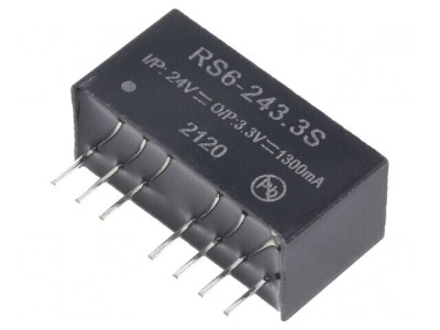 Convertor DC/DC 6W 18-36V la 3.3V 1.3A SIP8 foto
