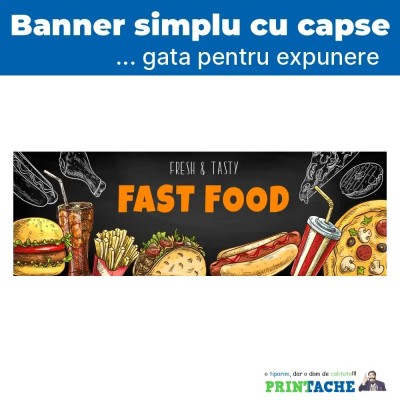 Banner stradal Fast food model 1 foto