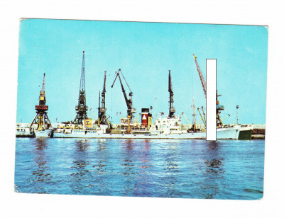 CP Constanta - Vedere din port, RSR, circulata, 1976, stare foarte buna foto