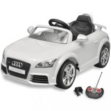 Mașină Audi TT RS pentru copii cu telecomandă, alb