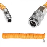 Furtun Compresor Extensibil Breckner, 15m, Spiralat, Cuple Rapide Universale, 10 Bar
