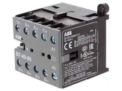 Contactor 4P NO 7A 220-240VAC Cu Șurub foto