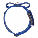 Zgarda K9 nylon cu maner, 50 mm, albastra, Julius K9